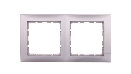 Berker B.Kwadrat Ramka podwójna aluminium 5310128994