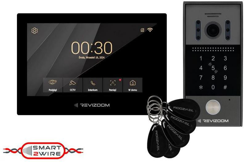 Wideodomofon REVIZOOM RM-T273HD BLACK/RC-212HD-CK1