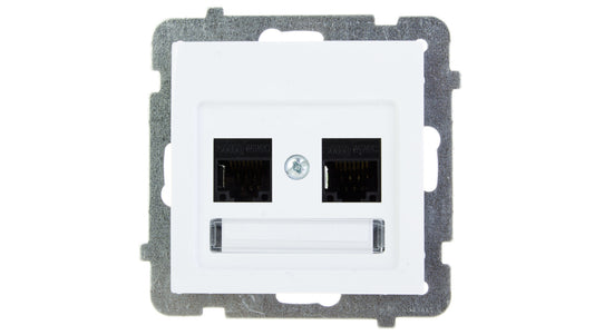 AS Gniazdo komputerowe podwójne RJ45 kat.5e MMC białe GPK-2G/K/m/00