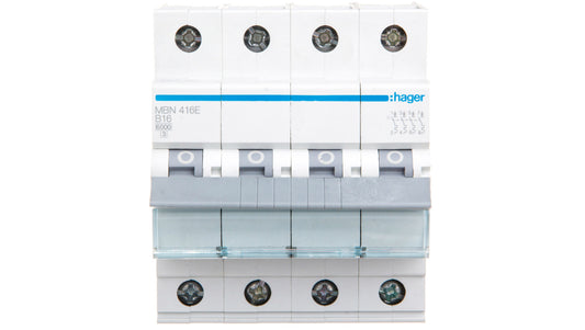 Wyłącznik nadprądowy 4P B 16A 6kA AC MBN416E