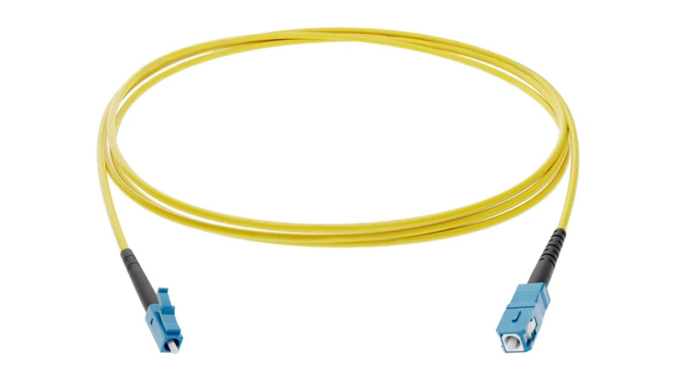 Patch cord światłowodowy LC/UPC,SC/UPC 5m Światłowód: 9/125um G-LC-SC-S-005.0-DX-D-18-Y