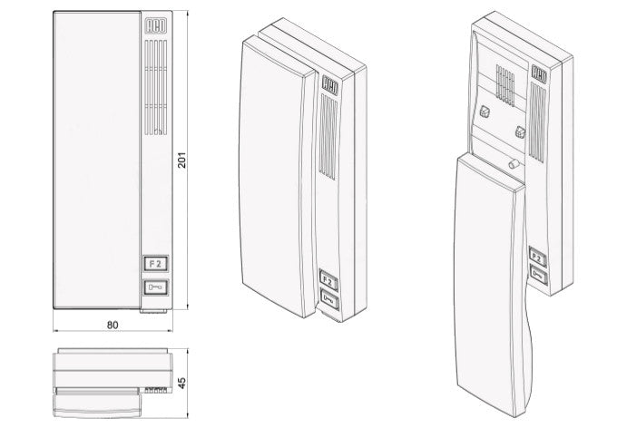 ACO INS-UP720B UNIFON - hold, 1-przycisk; 9313