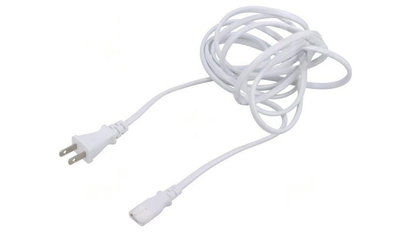 Kabel: 2x0,75mm2, IEC C7 żeński,JIS 8303 wtyk, 3m, 7A LT-819+537B VCTFK 2X0.75 3M WHT