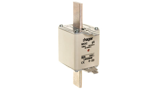 Wkładka bezpiecznika NH3C 80A 500V gG LNH3080M