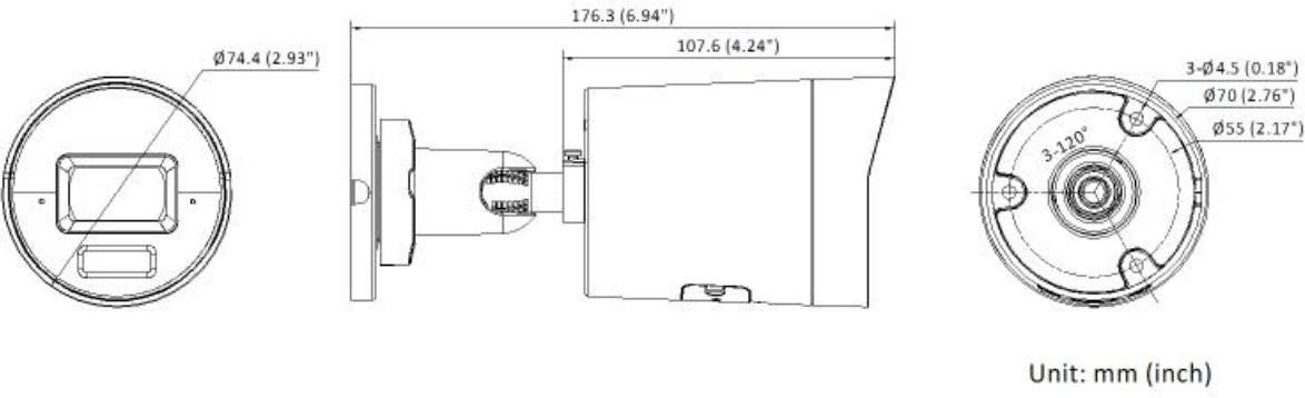 KAMERA IP HIKVISION DS-2CD2063G2-LI2U(2.8mm)(BLACK) PL
