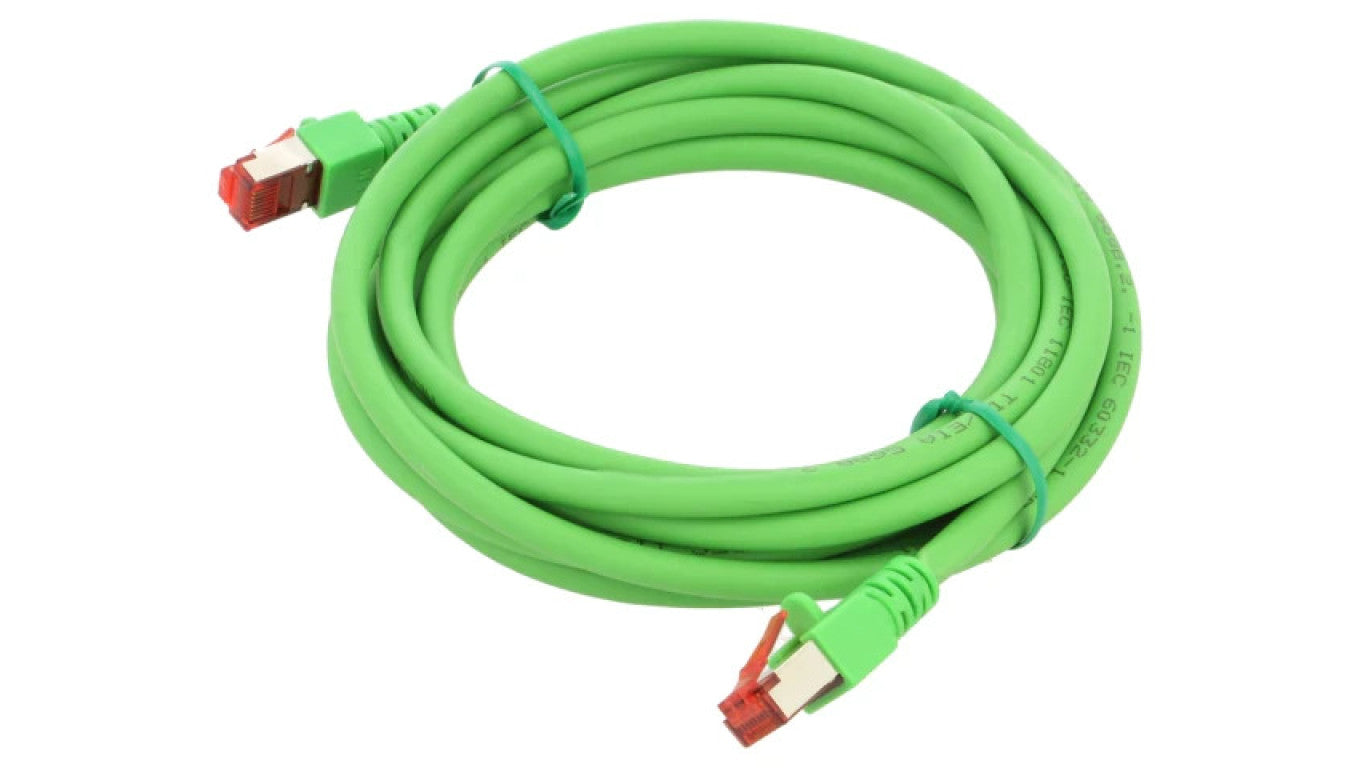 Patch cord S/FTP 6 linka Cu LSZH zielony 3m 27AWG 803010