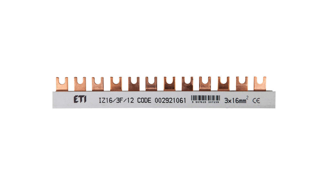 Szyna łączeniowa widełkowa 3P 100A 16mm2 (12 mod.) IZ16/3F/12 002921061