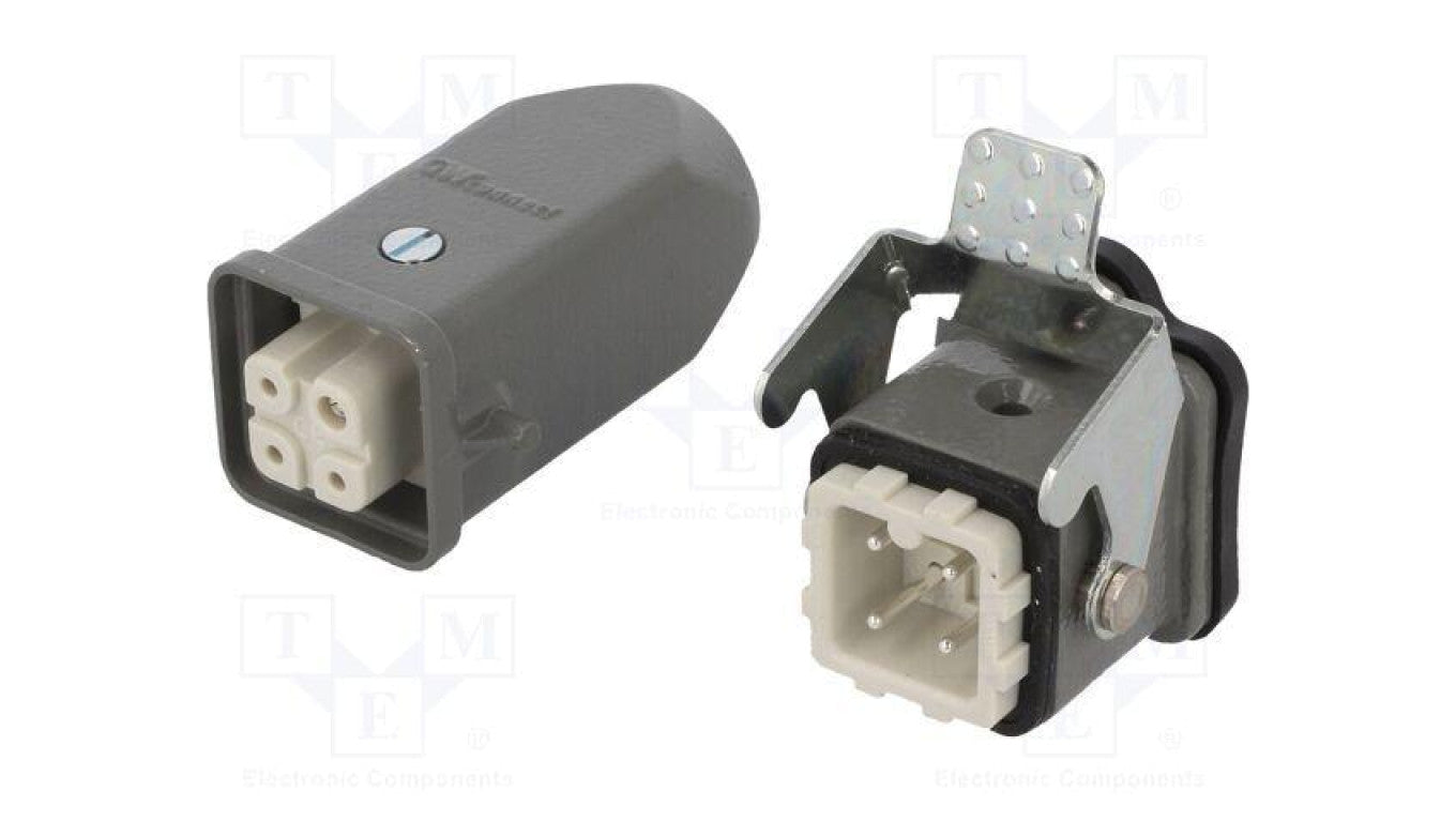 Złącze HDC męskie + żeńskie GWconnect PIN 4 10A 400V 3+PE 93603-0015