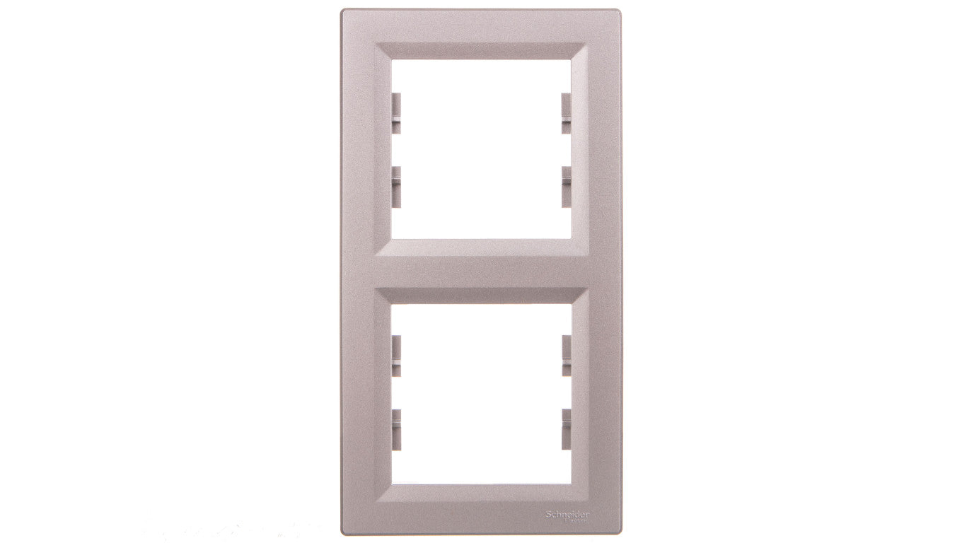 ASFORA Ramka 2-krotna pionowa aluminium EPH5810261
