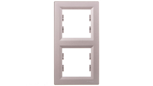ASFORA Ramka 2-krotna pionowa aluminium EPH5810261