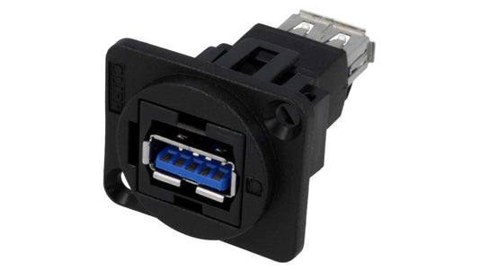 Łącznik USB A - USB A 3.0 FT plastik 19x24mm CP30205N