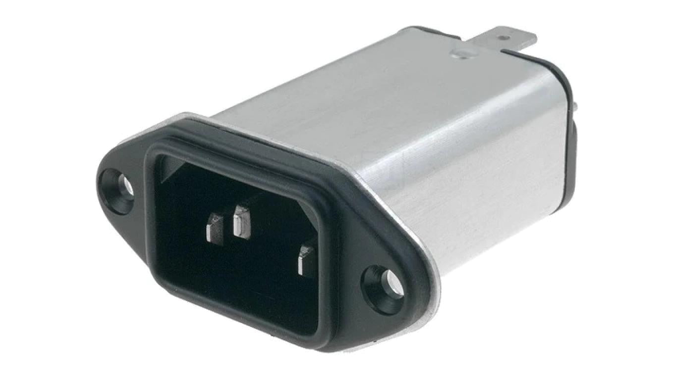 Złącze zasilające AC gniazdo męskie 10A 250VAC IEC 60320 4300.5055
