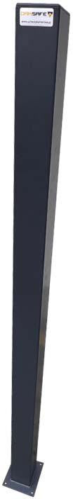 Słupek montażowy Camsafe 100x100 do kamer LPR CS-LPR2x 2m