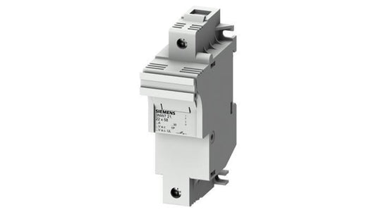 Podstawa bezpiecznikowa do wkładek cylindrycznych 22x58mm 100A 1-bieg. Na szynę DIN 3NW7211