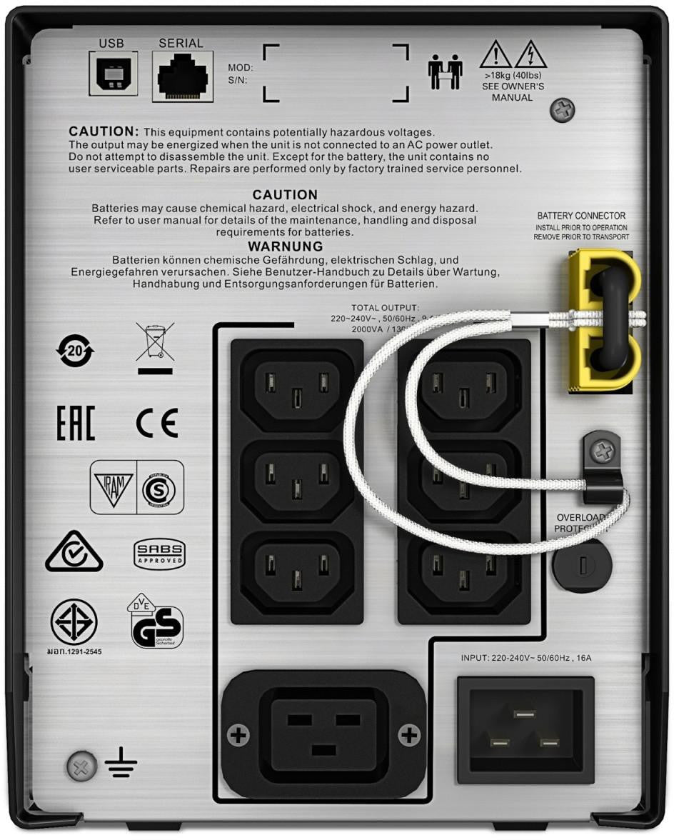 APC Zasilacz awaryjny SMC2000I APC Smart-UPS C 2000VA LCD 230V