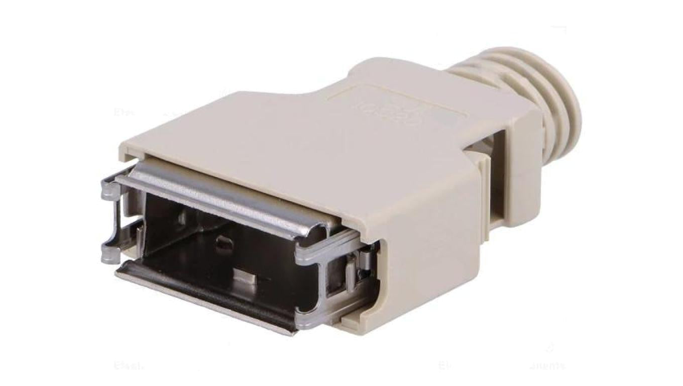 Obudowa wtyku PIN: 20 ekranowane Blokowanie: zatrzask Mat: stal 10320-3210-000