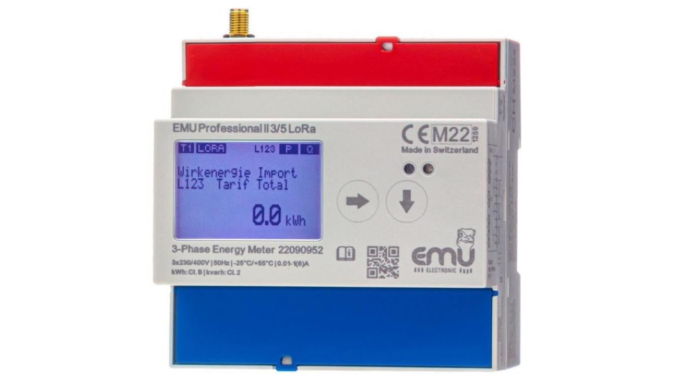 3-fazowy licznik energii MID - EMU Professional II 3/5 LoRa zew, antena - P21A000LE