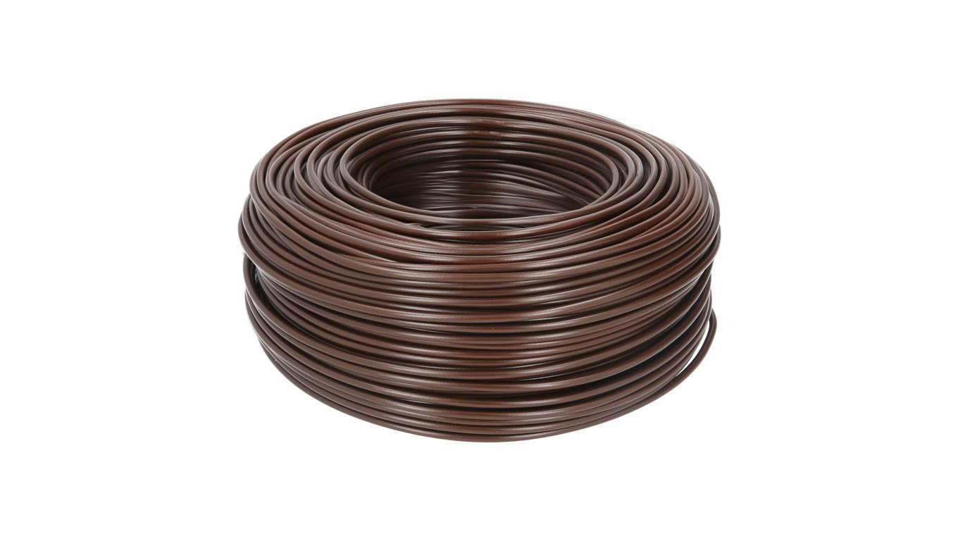 Kabel instalacyjny DY / H07V-U 2,5mm2 jednożyłowy brązowy 450/750V drut Basoglu /100m/