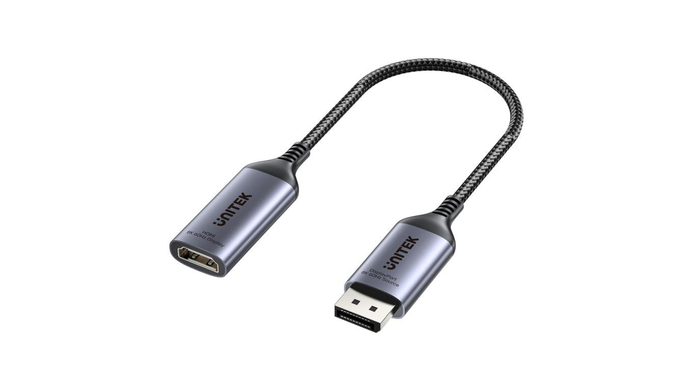Unitek Przejściówka z DisplayPort 1.4 na HDMI 2.1, 8K60Hz