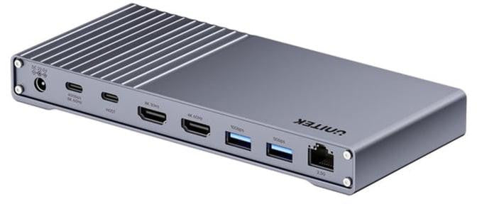 Unitek Potrójna stacja dokująca USB4 40Gb/s,zasilacz 120W