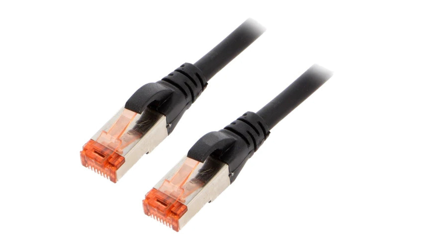 Patch cord S/FTP 6 linka Cu LSZH czarny 3m 27AWG DK-1644-030/BL