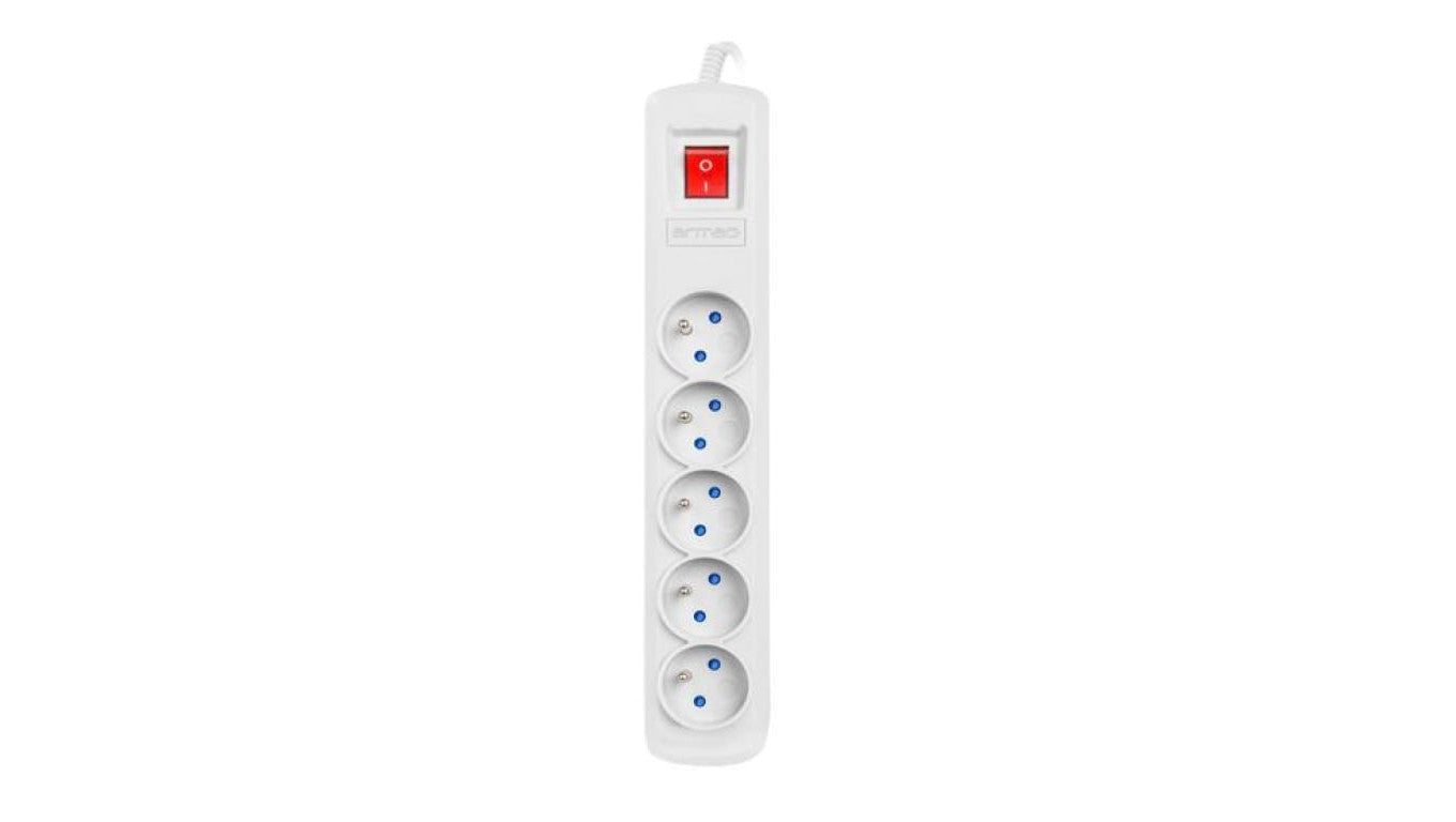 LISTWA ZASILAJĄCA ARMAC R5 3M 5X 230V PL 10A SZARA R5/30/SZ