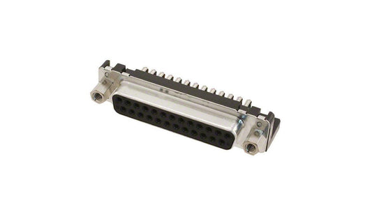 D-Sub PIN: 25 gniazdo żeńskie kątowe 90 THT UNC 4-40 09663526613