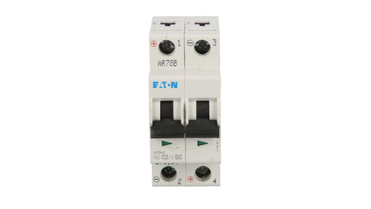 Wyłącznik nadprądowy 2P C 2A 10kA DC FAZ C2/2-DC 279134
