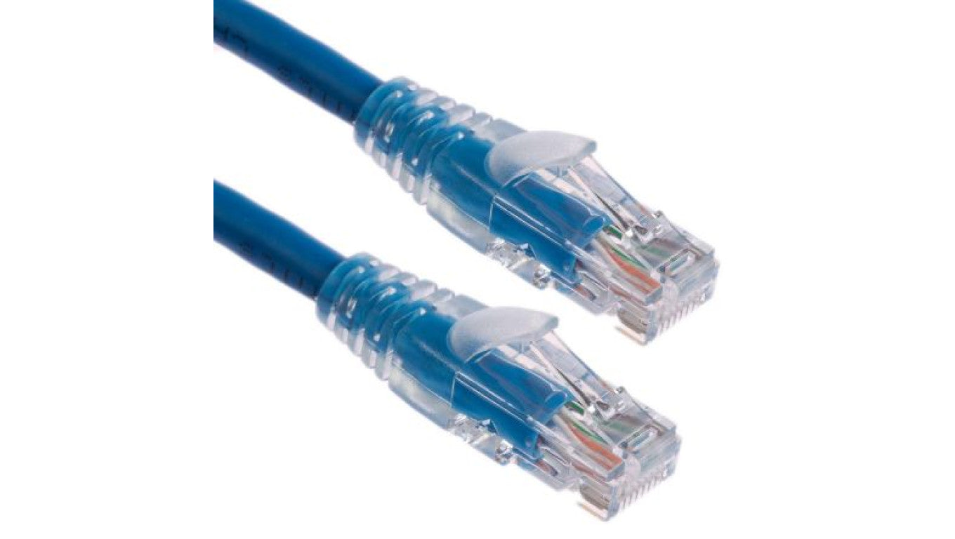Kabel kategorii 6, Niebieski, Wtyk RJ45/męski RJ45dł.: 3m, mat. koszulki: PVC