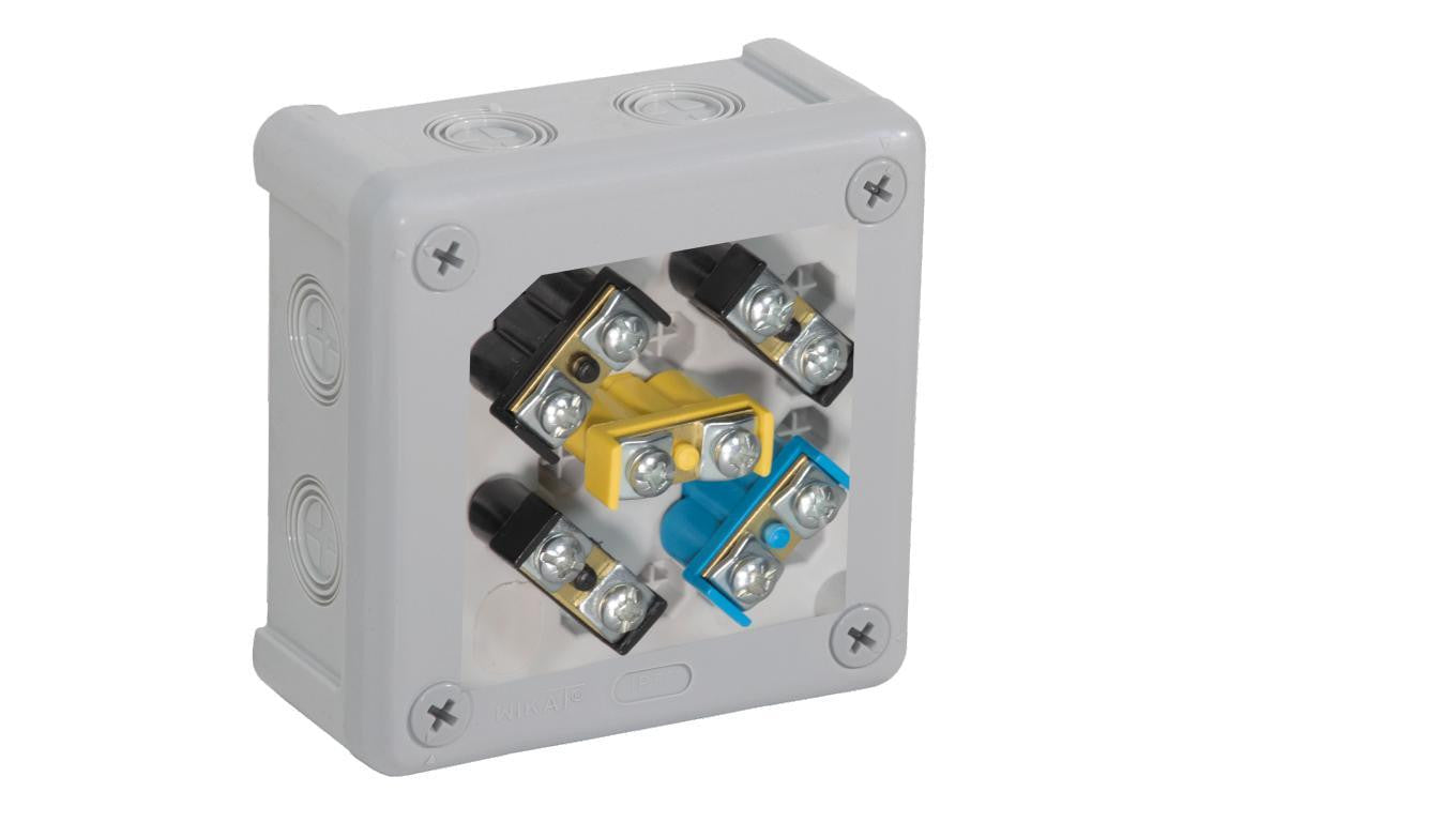 Puszka natynkowa z zaciskami 12 wlotów VIPLAST VP-41 SZARA IP55 98x98x42mm 041-53