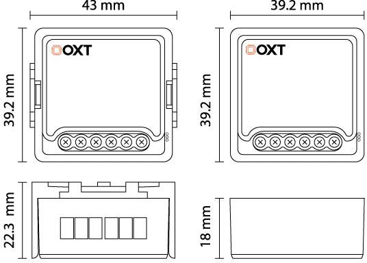 Moduł OXT mini sterownik 2 rolety WiFi TUYA  T228