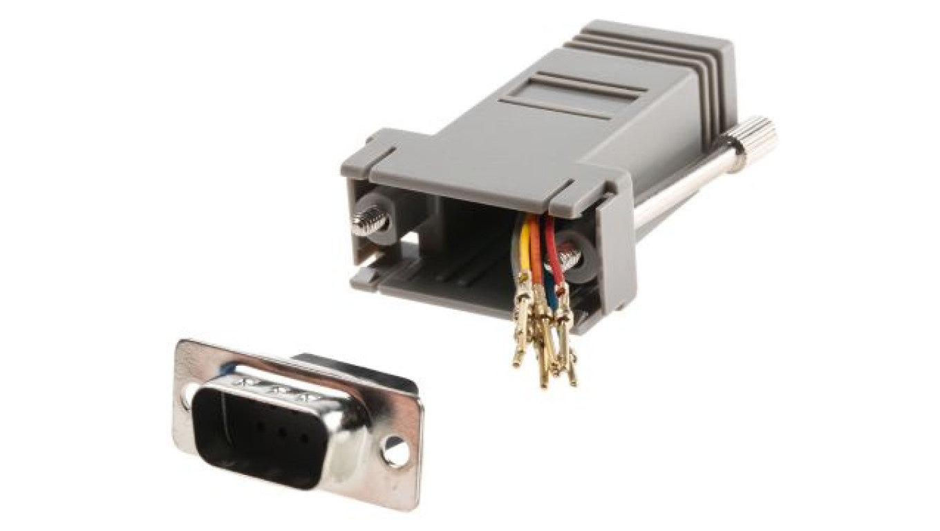 Adapter do złączy RJ, Gniazdo RJ45/9-stykowa wtyczka D