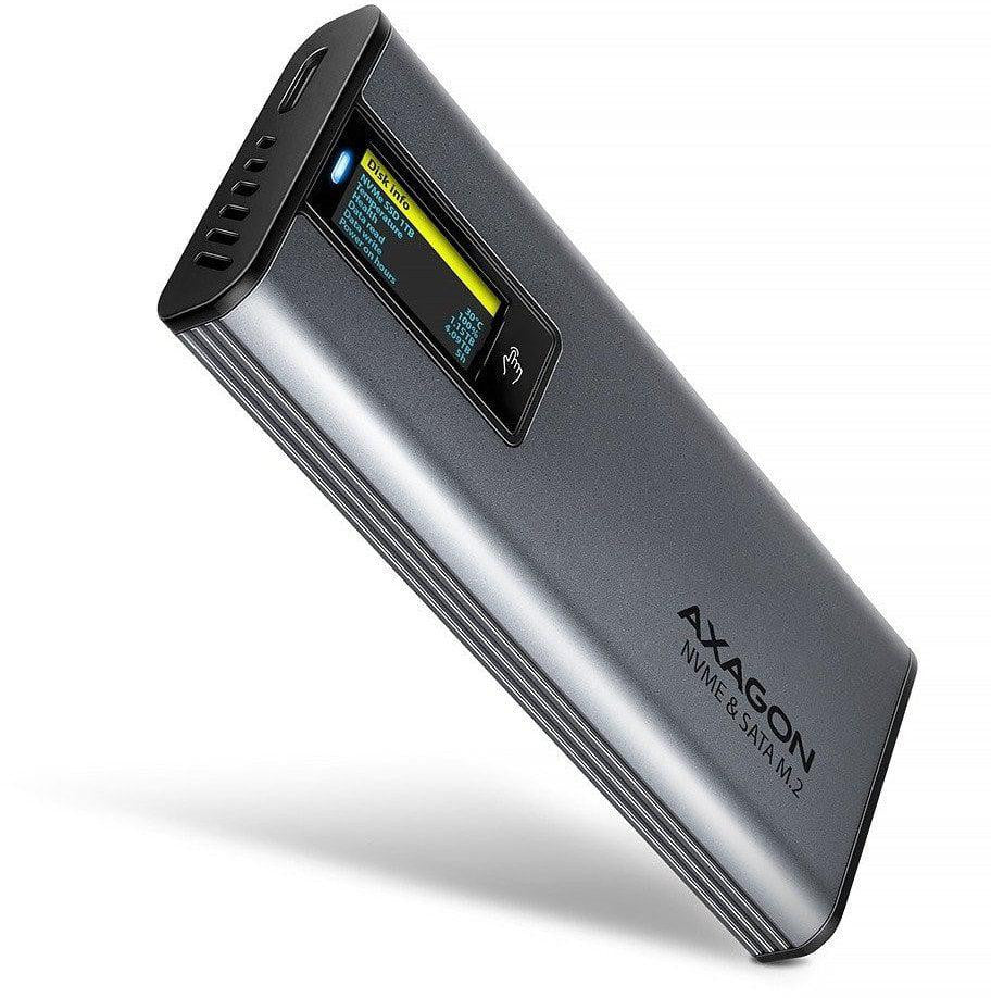 Obudowa dysku M.2 AXAGON EEM2-SD2 USB-C 3.2 Gen 2 M.2 NVMe SATA