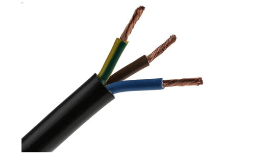 Sieciowy kabel zasilający 3 Core Polichlorek winylu PVC Sheath Czarny 11.17mm od , 300 V, 500 V