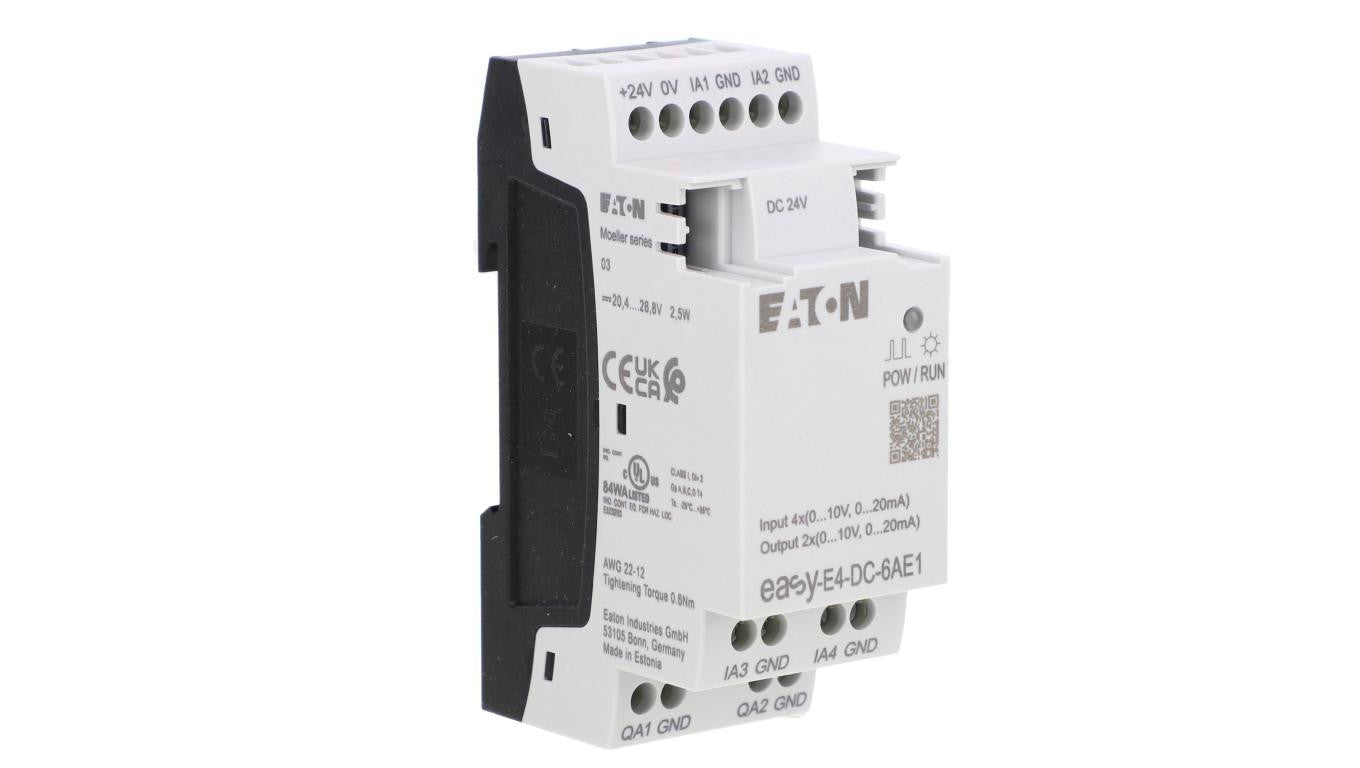 Rozszerzenie wejścia/wyjścia easyE4 24VDC 4AI 2AO 10VDC EASY-E4-DC-6AE1 197223