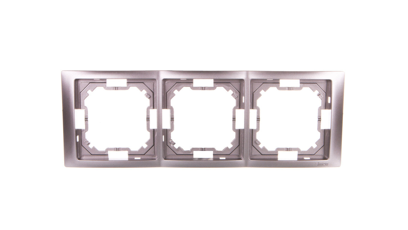 Simon Basic Neos Ramka potrójna stal inox BMRC3/21