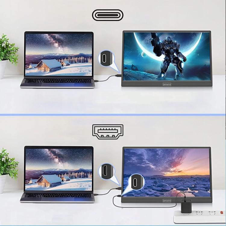 Monitor Przenośny Zenwire 15,6" Full HD 1920x1080 IPS HDR HDMI M9P