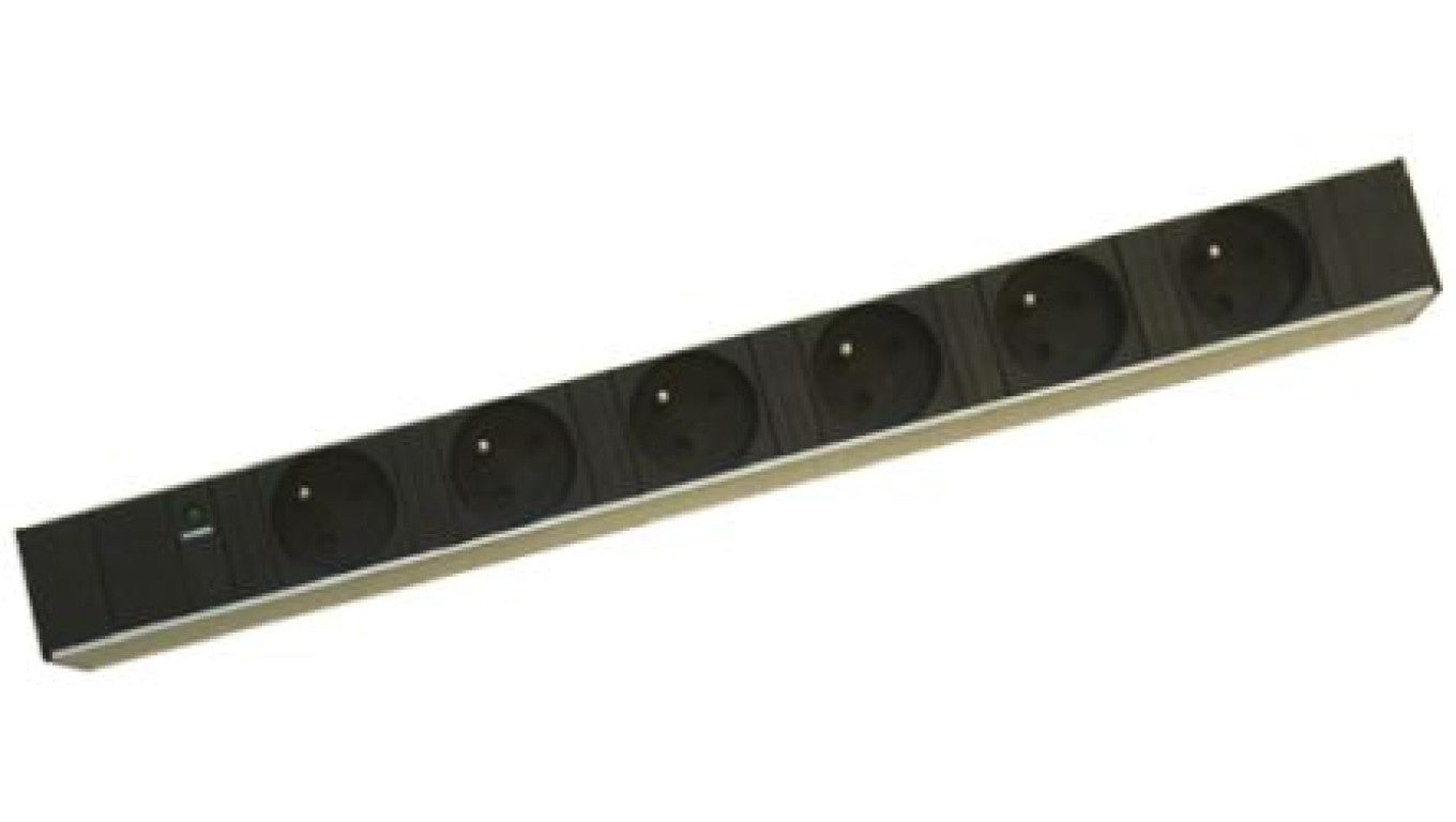 Przedłużacz 6-gniazd 230 V AC Typ E 2.5m 7553974