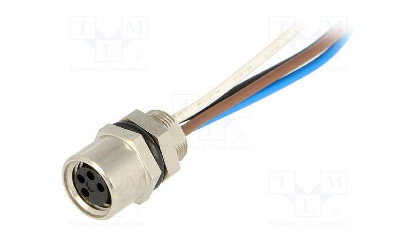 Złącze M8 żeńskie PIN 4 3A 60V IP67 Nano-Change proste 300mm 1200310049