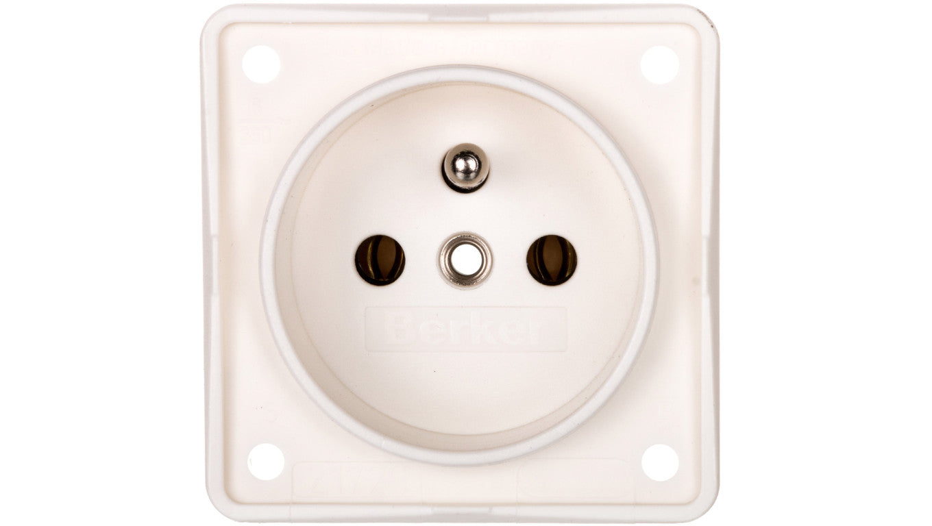 Integro Flow Gniazdo pojedyncze z/u śnieżnobiałe mat 961852502