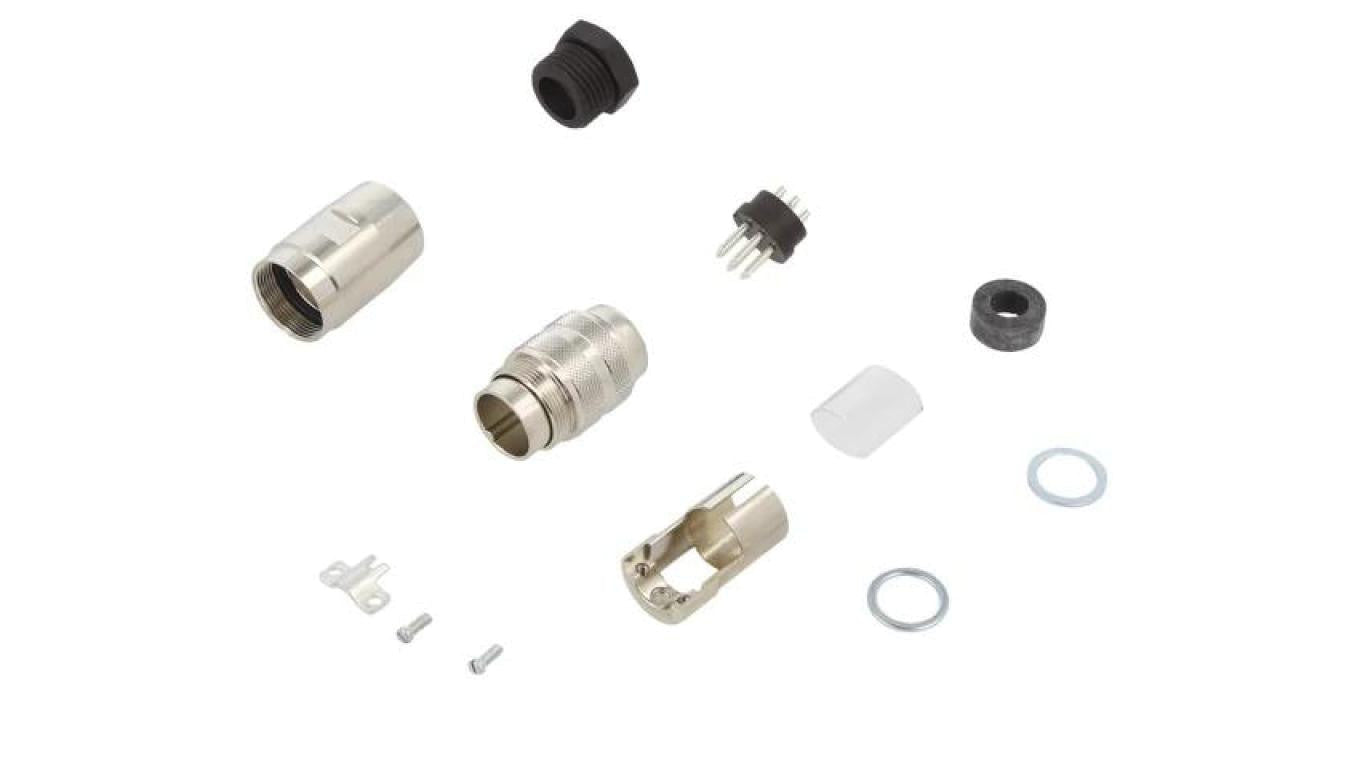 Złącze M16 wtyk męski lutowanie na przewód 7-PIN 7A 300V C09131H0071012U