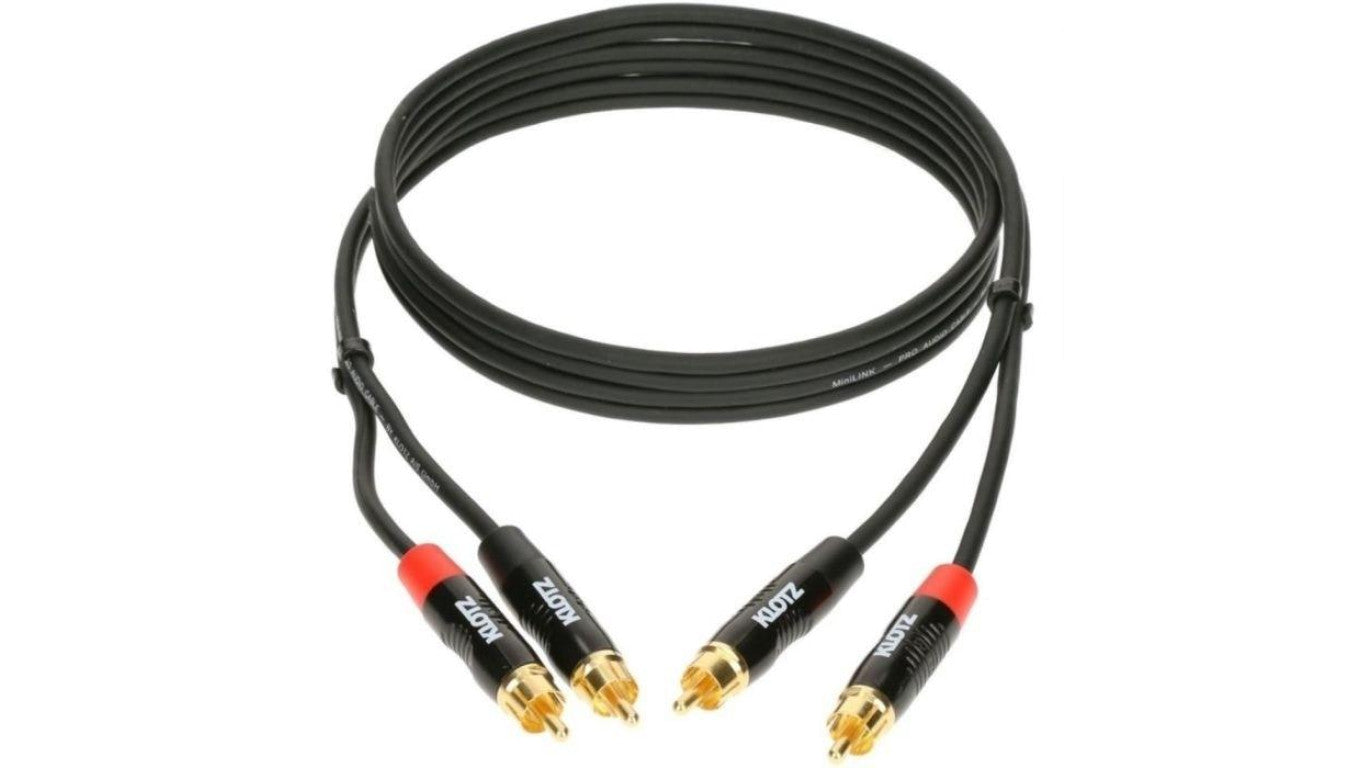 KLOTZ Kabel Audio 2x RCA Cinch (wtyk) / 2x RCA Cinch (wtyk) 0,6m