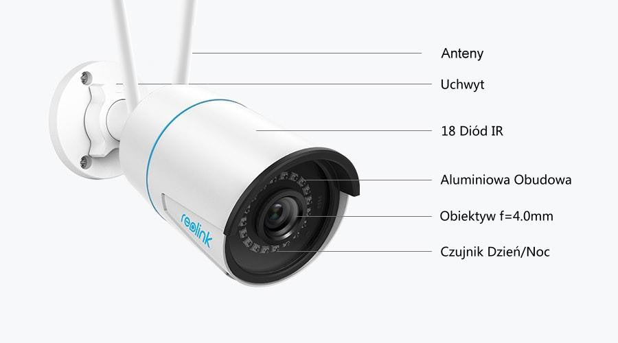 Kamera IP WiFi Reolink W320 5Mpix Wi-Fi P2P biała