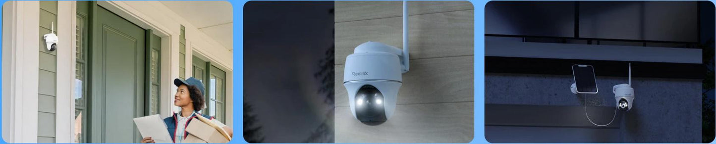 Kamera IP Reolink Argus Series B430 z panelem solarnym (biała)