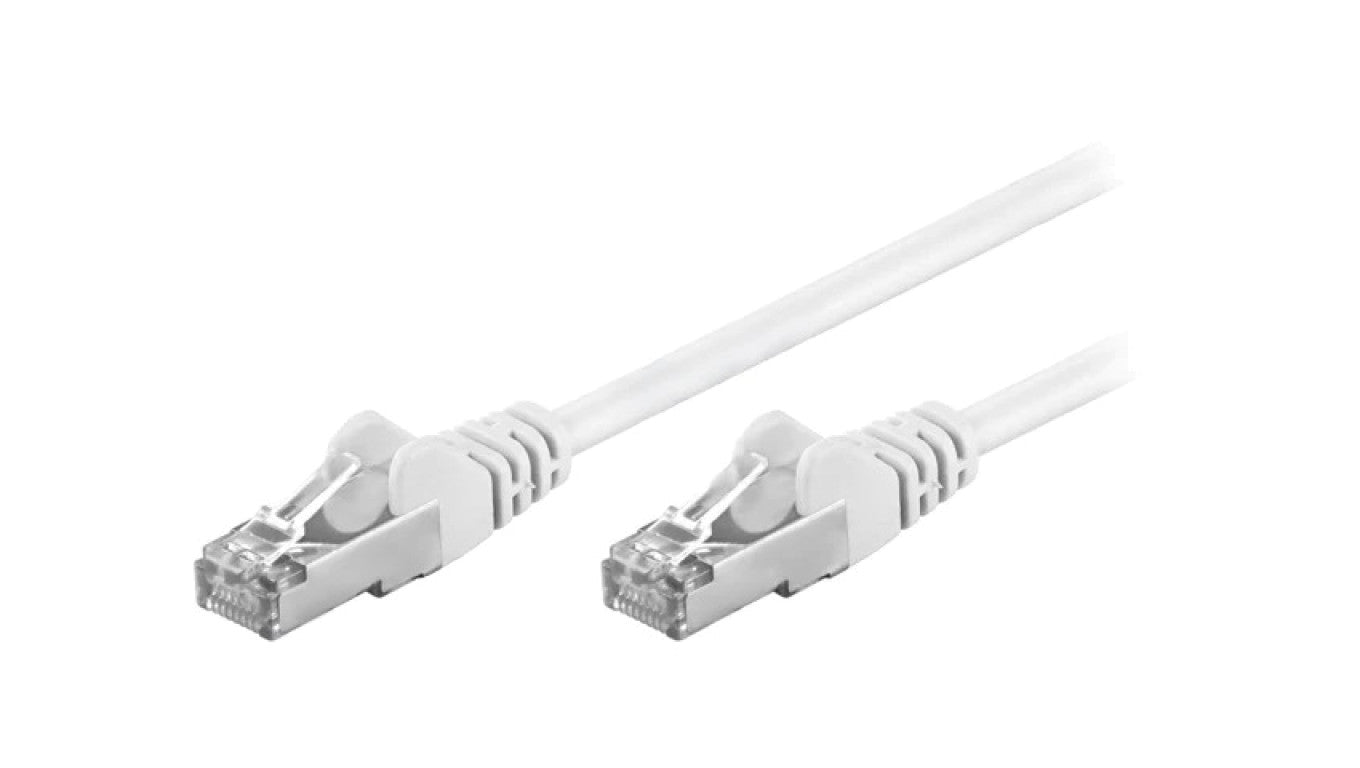 Patch cord F/UTP 5e linka CCA PVC biały 20m 26AWG 93495