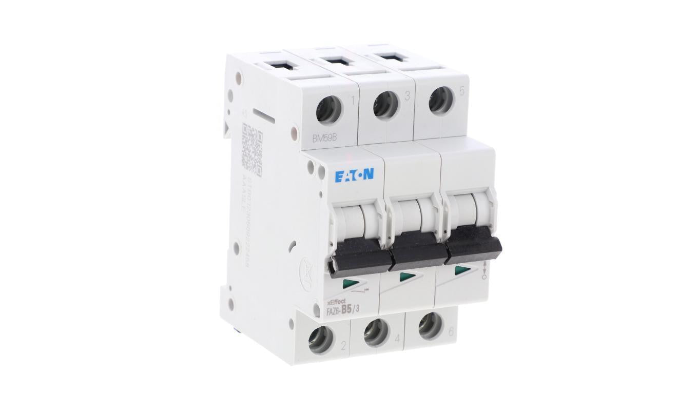 Wyłącznik nadprądowy 3P B 5A 6kA AC FAZ6-B5/3 177585