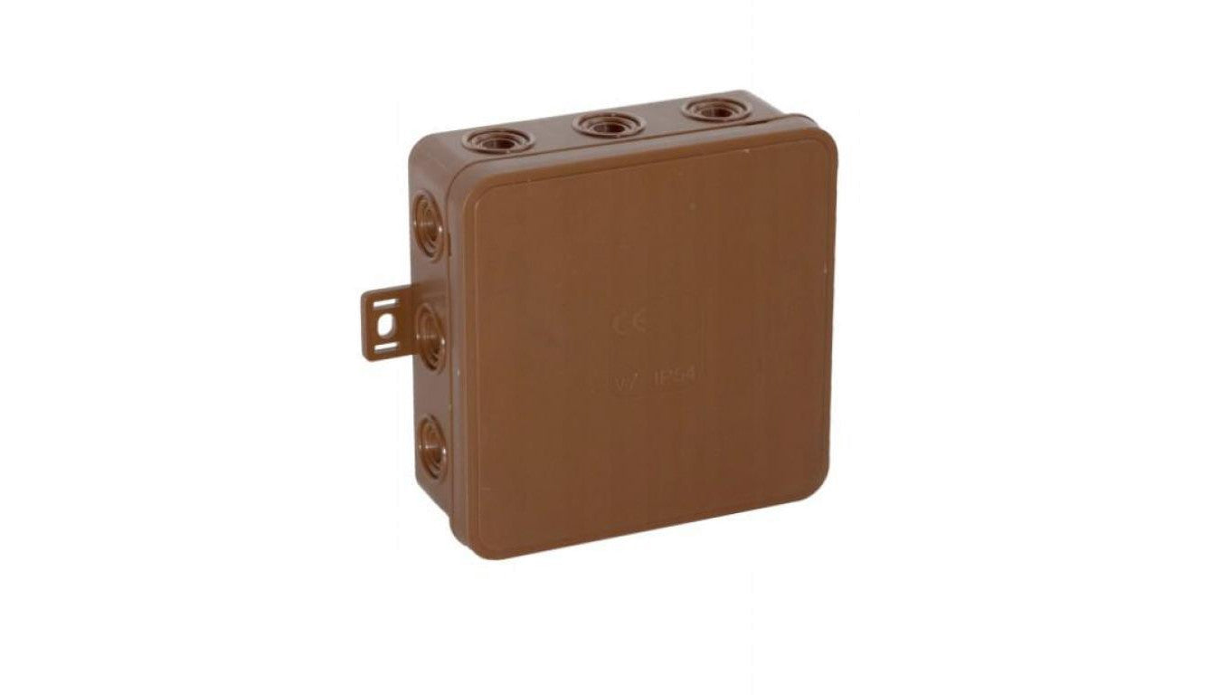 Puszka hermetyczna N/T IP54 100x100x39mm brązowa