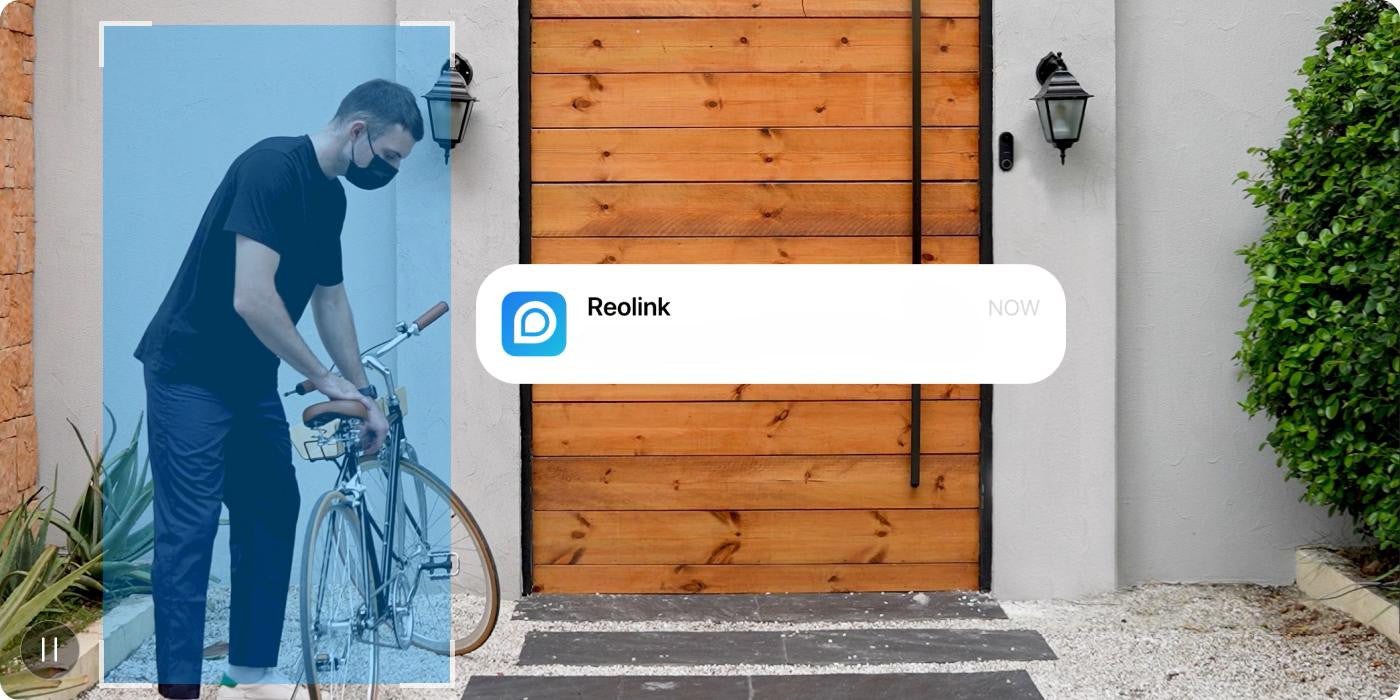 Inteligentny dzwonek Reolink D340B z baterią Wi-Fi 2K 4MP