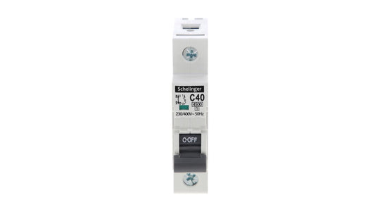 Wyłącznik nadprądowy 1P C 40A 4,5kA AC SCHELINGER A02-G7-1P-C40