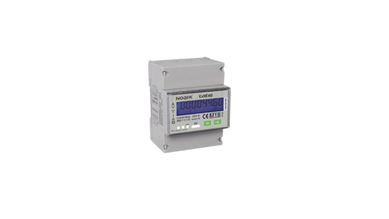 Licznik energii 3-fazowy przekładnik prądowy ModBus 2-taryfowy LCD, MID Ex9EMS